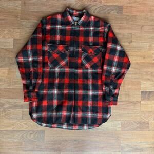 Vintage VTG 70’s 80’s Wool 1/4 Zip Flannel Jacket